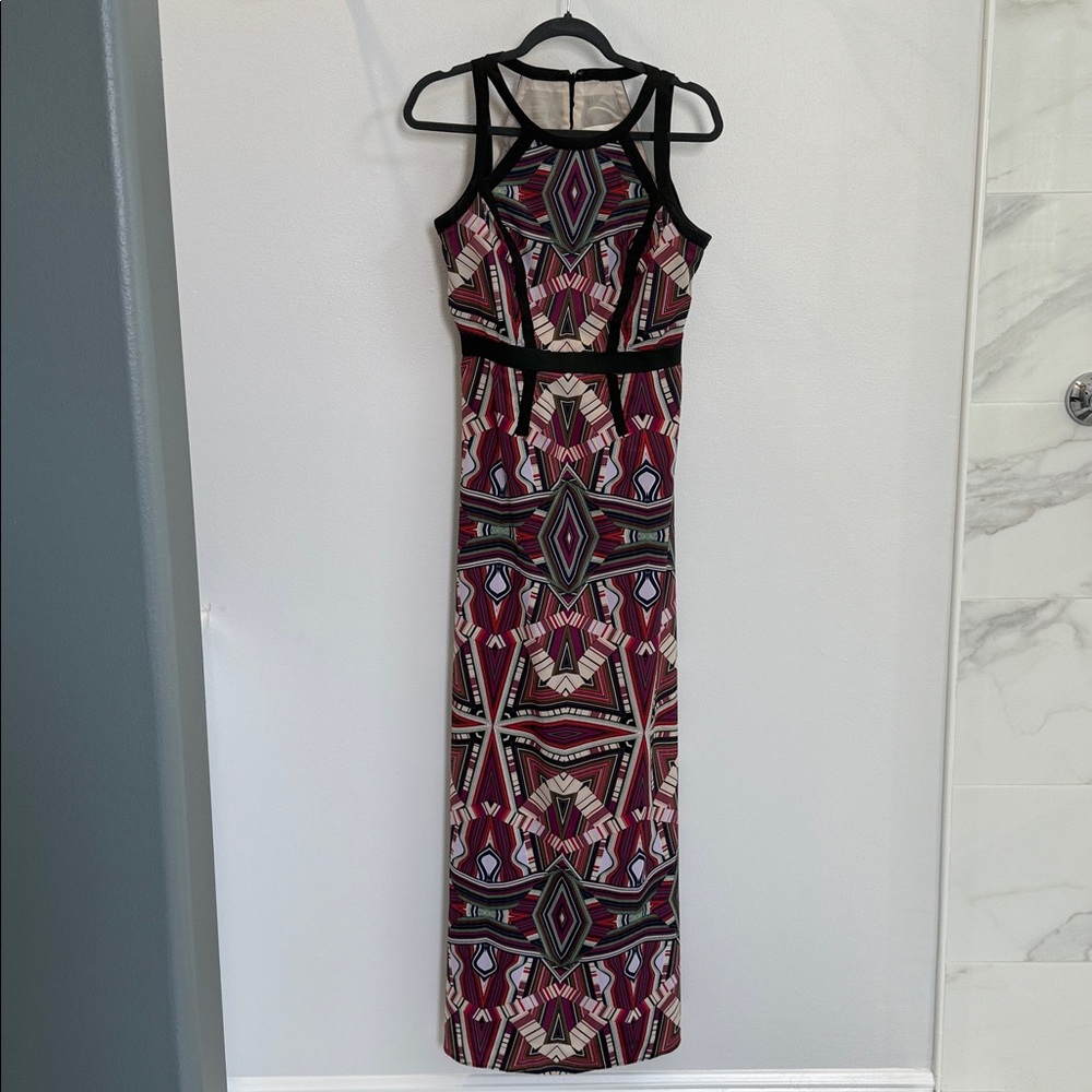 Geometric Patterned Maxi Dress